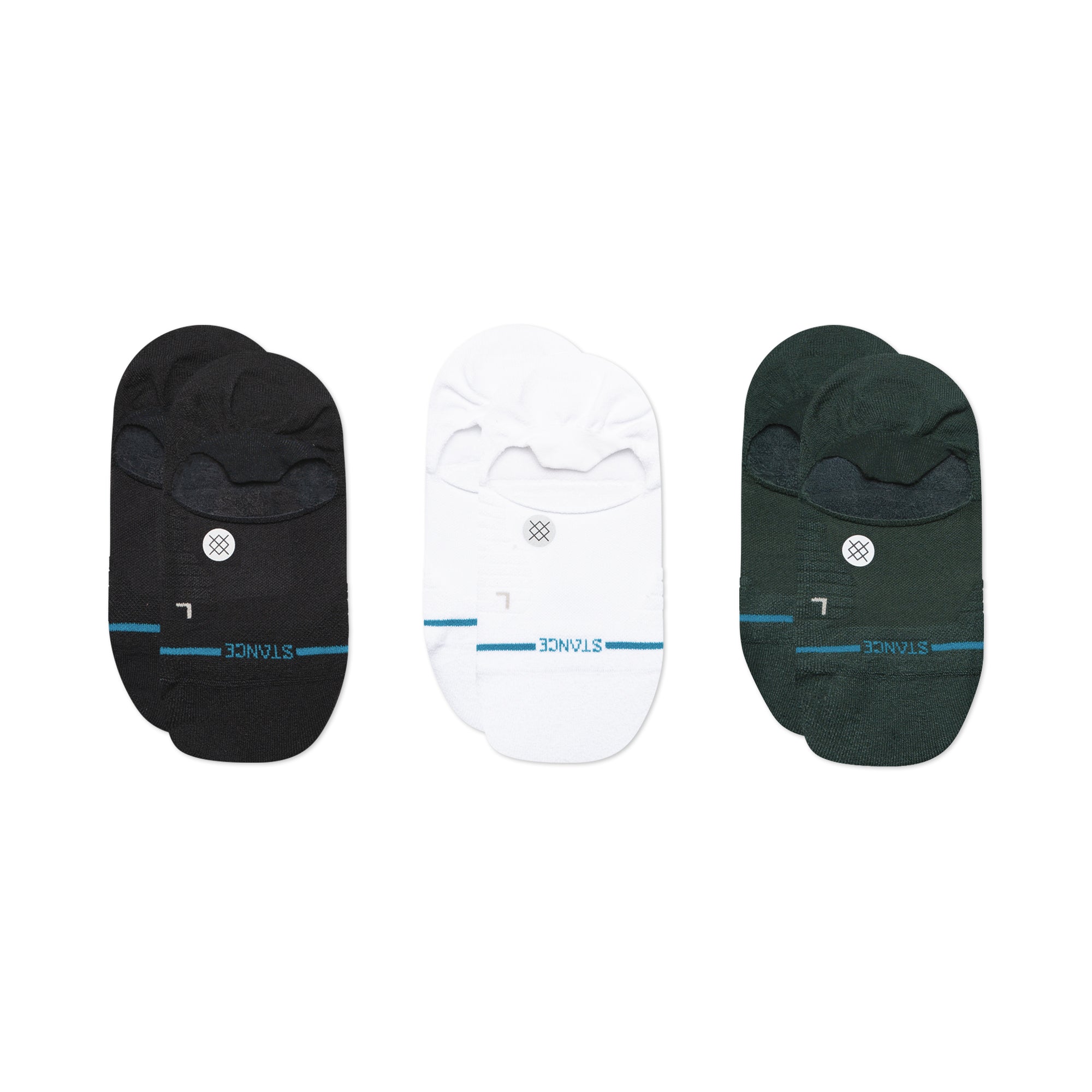 Light Performance No Show Socks 3 Pack